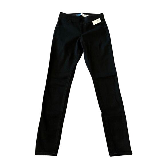 Old Navy Denim - Old Navy Jeggings 2 Black Denim Mid-Rise Skinny Adjustable Waist NWT
